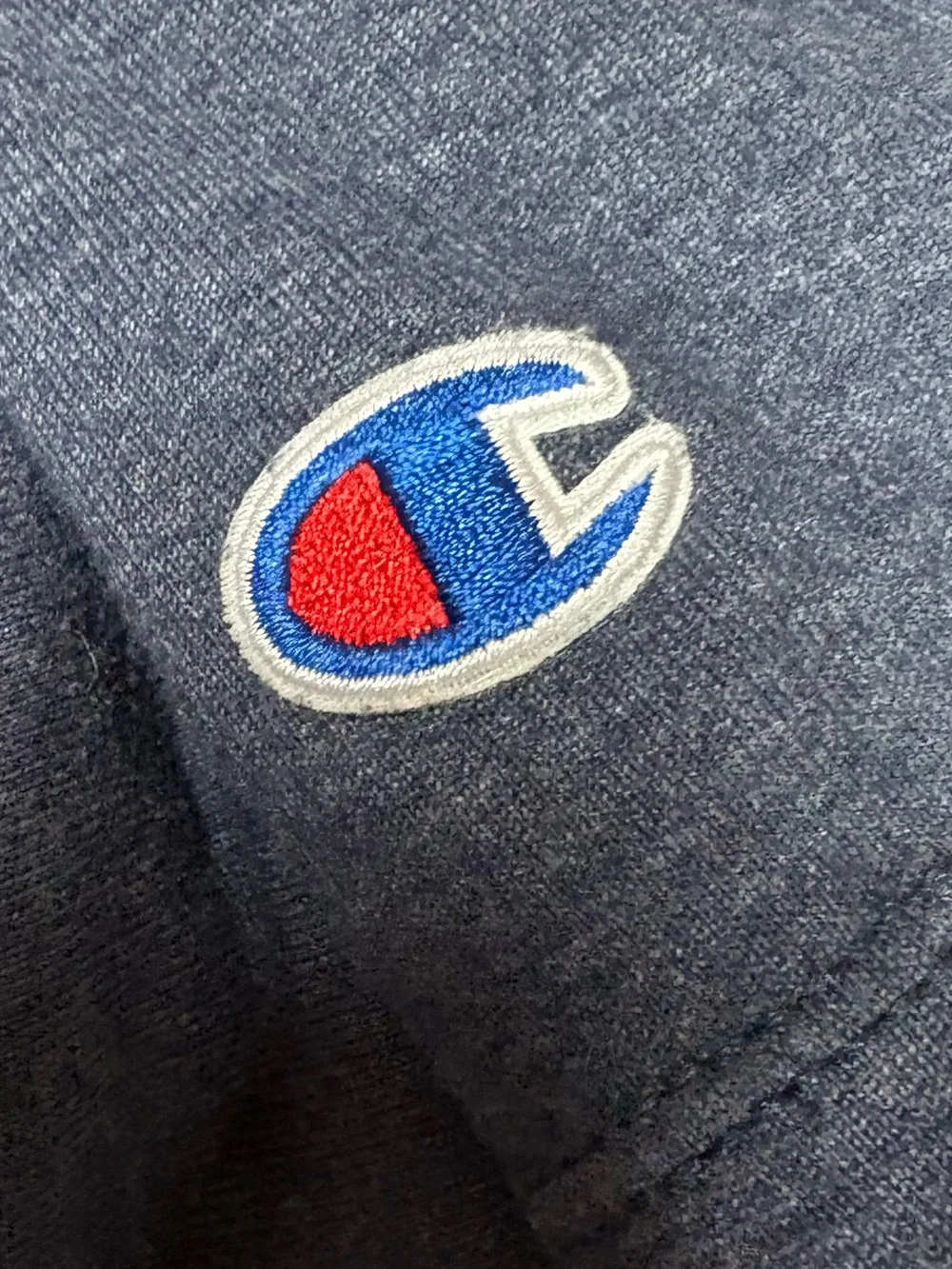 Champion Short Sleeve Crewneck T-Shirt in Navy Blue Size Small - Picture 4 of 5